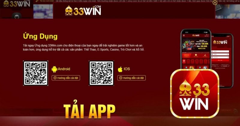33Win Tải app: Hướng dẫn nhanh chóng trong vòng 60 giây 3 Hướng dẫn 33Win tải app chi tiết trên điện thoại